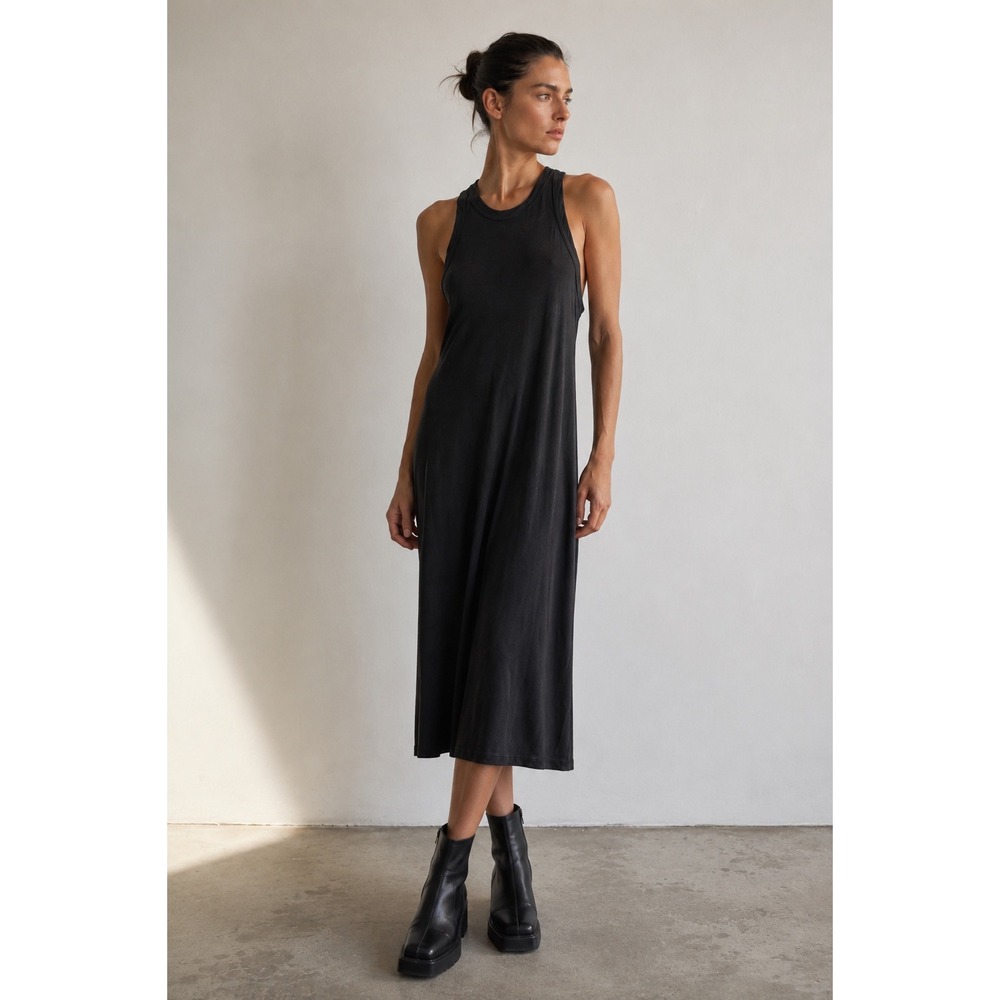 Rick Owens DRKSHDW High Neck Fitted Tunic Dark Dust Grey DS3105/B Medium NWT